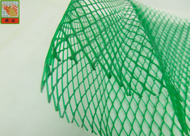 HDPE الماس هول مقذوف بلاستيك شبكية ، أخضر كم واقية بلاستيكية مش